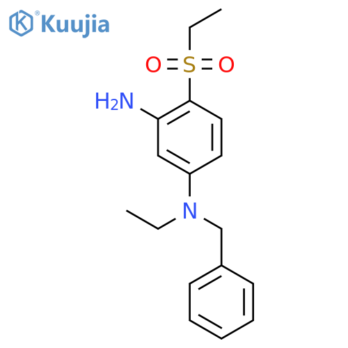 N1-Benzyl-N1-ethyl-4-(ethylsulfonyl)-1,3-benzenediamine structure