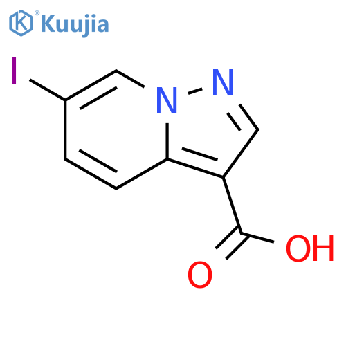 6-Iodo-pyrazolo1,5-apyridine-3-carboxylic Acid structure
