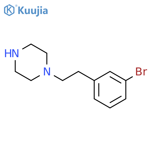 1-2-(3-bromophenyl)ethylpiperazine structure