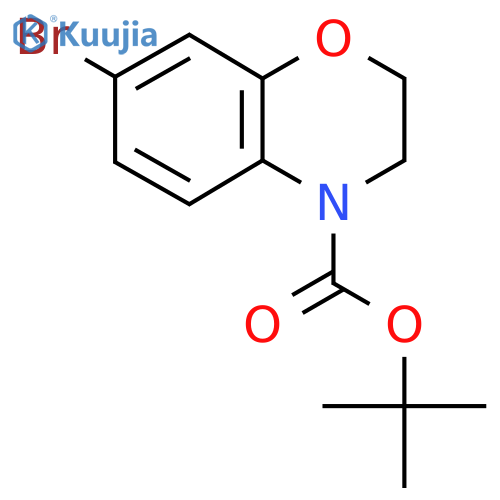 tert-Butyl 7-Bromo-2,3-dihydro-4H-benzob1,4oxazine-4-carboxylate structure