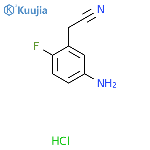(5-Amino-2-fluoro-phenyl)acetonitrile Hydrochloride structure