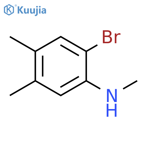 (2-Bromo-4,5-dimethyl-phenyl)-methyl-amine structure