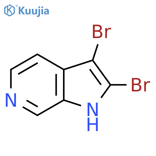 2,3-Dibromo-1H-pyrrolo2,3-cpyridine structure