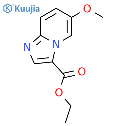 6-Methoxy-imidazo[1,2-a]pyridine-3-carboxylic acid ethyl ester structure