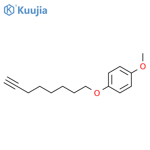 Benzene, 1-methoxy-4-(7-octynyloxy)- structure