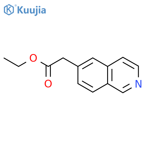 Isoquinolin-6-YL-acetic acid ethyl ester structure