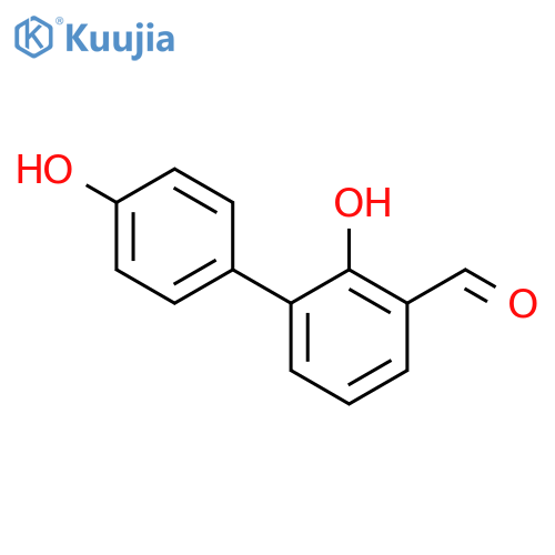 2-hydroxy-3-(4-hydroxyphenyl)benzaldehyde structure