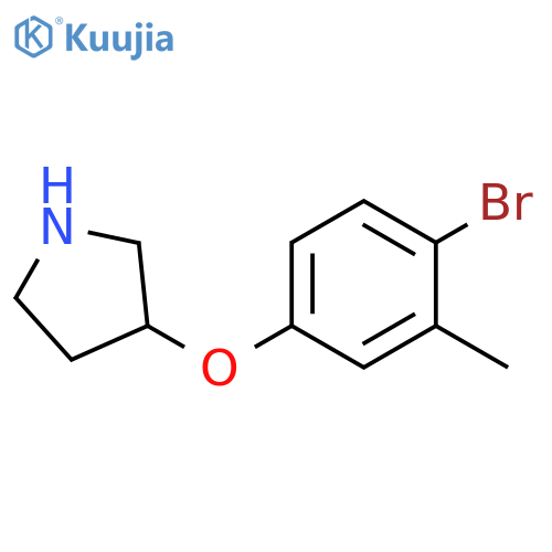 3-(4-bromo-3-methylphenoxy)pyrrolidine structure
