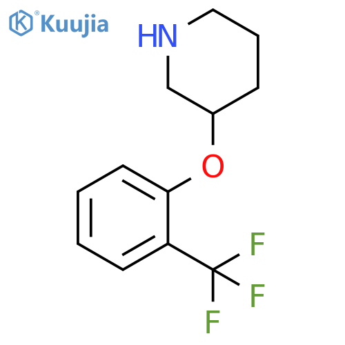3-2-(trifluoromethyl)phenoxypiperidine structure