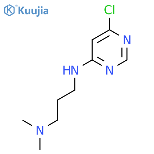 N1-(6-chloropyrimidin-4-yl)-N3,N3-dimethylpropane-1,3-diamine structure