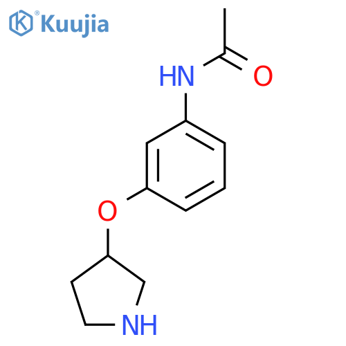 N-3-(pyrrolidin-3-yloxy)phenylacetamide structure