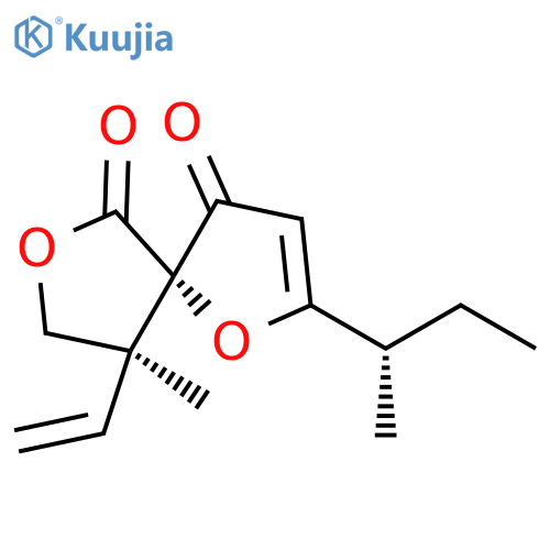 1,7-Dioxaspiro[4.4]non-2-ene-4,6-dione,9-ethenyl-9-methyl-2-[(1S)-1-methylpropyl]-, (5S,9S)- structure