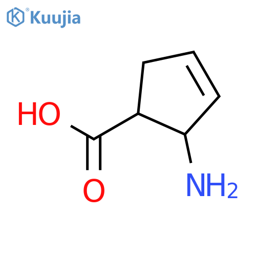 3-Cyclopentene-1-carboxylicacid, 2-amino- structure