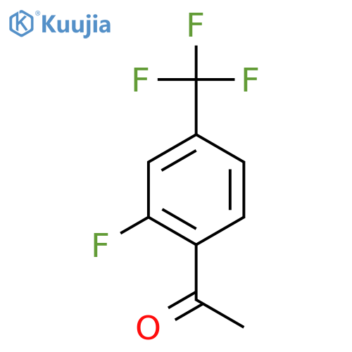 1-[2-fluoro-4-(trifluoromethyl)phenyl]ethan-1-one structure
