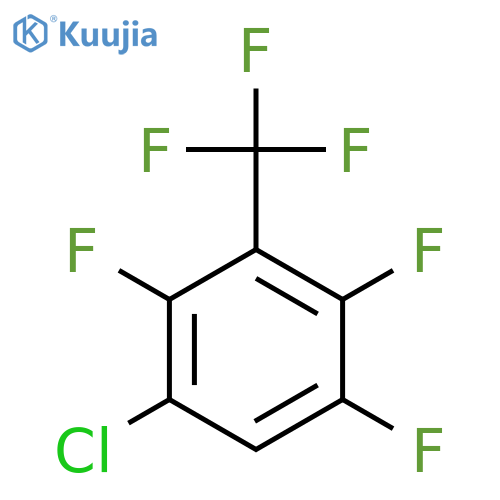 Benzene,1-chloro-2,4,5-trifluoro-3-(trifluoromethyl)- structure