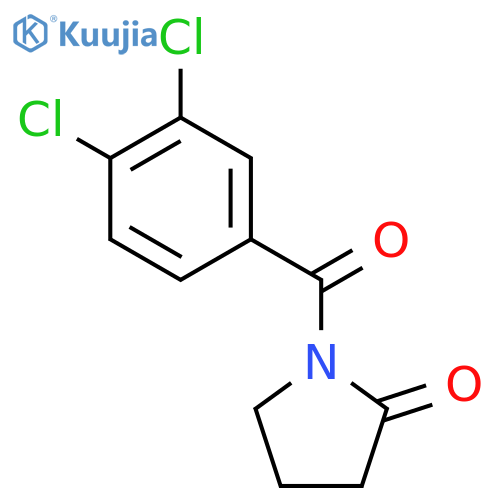 2-Pyrrolidinone, 1-(3,4-dichlorobenzoyl)- structure