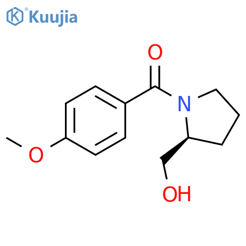 2-Pyrrolidinemethanol, 1-(4-methoxybenzoyl)-, (2S)- structure
