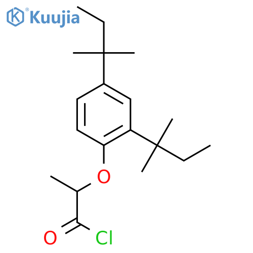 2-[2,4-bis(2-methylbutan-2-yl)phenoxy]propanoyl chloride structure