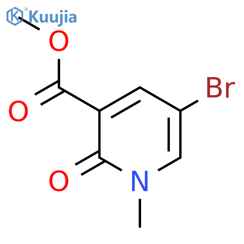 methyl 5-bromo-1-methyl-2-oxo-pyridine-3-carboxylate structure