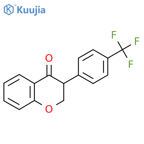 3-(4-(Trifluoromethyl)phenyl)chroman-4-one structure