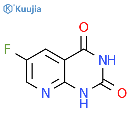 6-fluoropyrido[2,3-d]pyrimidine-2,4-diol structure