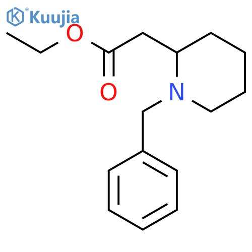 Ethyl 2-(1-benzylpiperidin-2-yl)acetate structure
