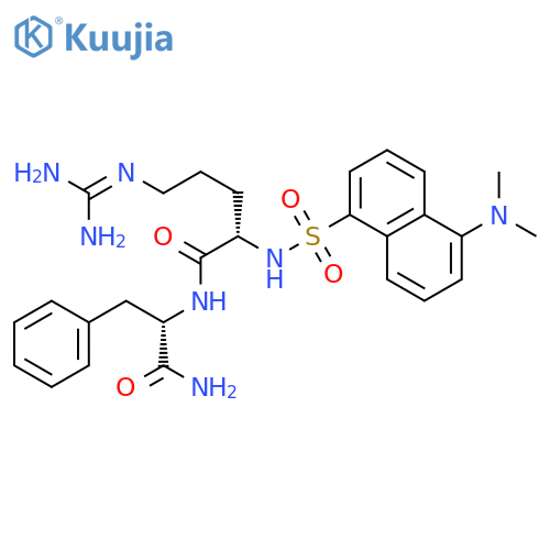 L-Phenylalaninamide,N2-[[5-(dimethylamino)-1-naphthalenyl]sulfonyl]-L-arginyl- (9CI) structure