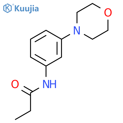 Propanamide, N-[3-(4-morpholinyl)phenyl]- structure
