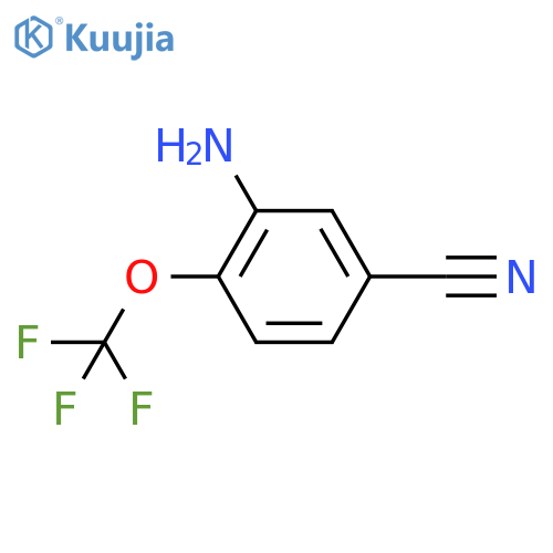 3-amino-4-(trifluoromethoxy)benzonitrile structure