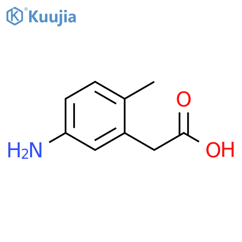 2-(5-Amino-2-methylphenyl)acetic acid structure