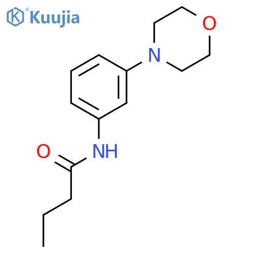 Butanamide, N-[3-(4-morpholinyl)phenyl]- structure