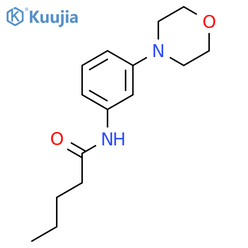 Pentanamide, N-[3-(4-morpholinyl)phenyl]- structure