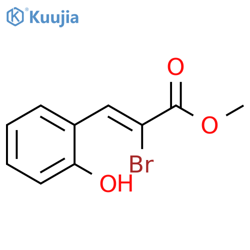 Methyl (2Z)-2-bromo-3-(2-hydroxyphenyl)-2-propenoate structure