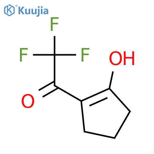 Ethanone,2,2,2-trifluoro-1-(2-hydroxy-1-cyclopenten-1-yl)- structure