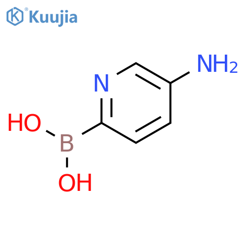 (5-Aminopyridin-2-yl)boronic acid structure