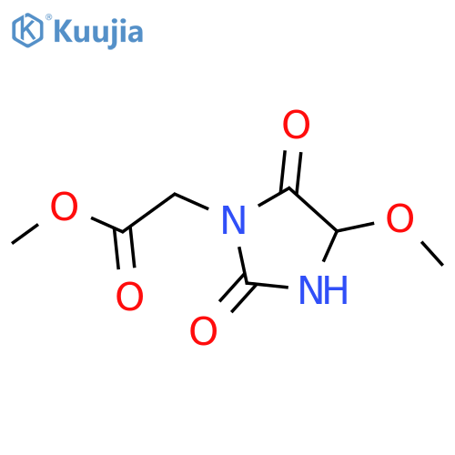 4-methoxy-2,5-dioxo-1-Imidazolidineacetic acid methyl ester structure