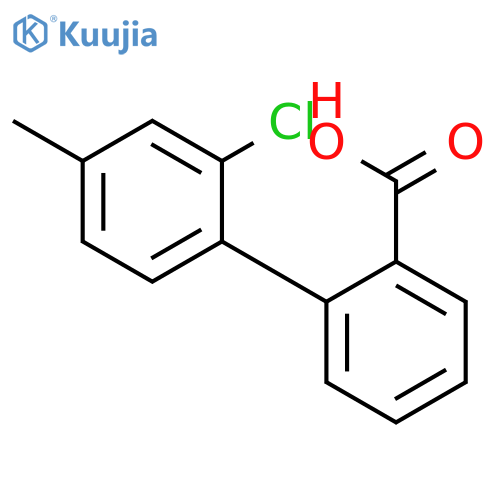 2-(2-chloro-4-methylphenyl)benzoic acid structure