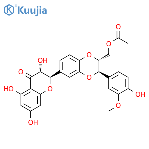 23-O-acetylsilybin A structure
