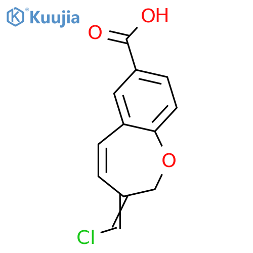 3-(Chloromethylene)-2,3-dihydro-1-benzoxepin-7-methanol; (E)-form, 1'-Carboxylic acid structure