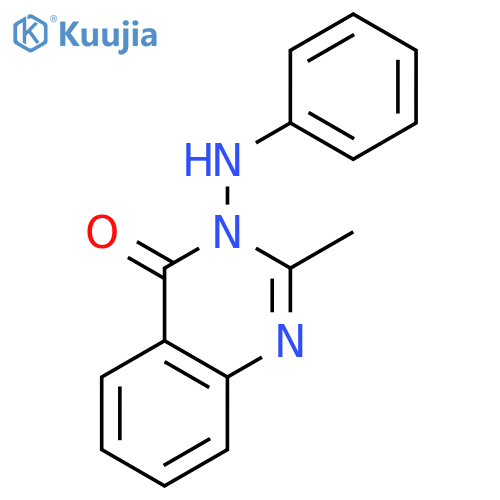4(3H)-QUINAZOLINONE, 2-METHYL-3-(PHENYLAMINO)- structure