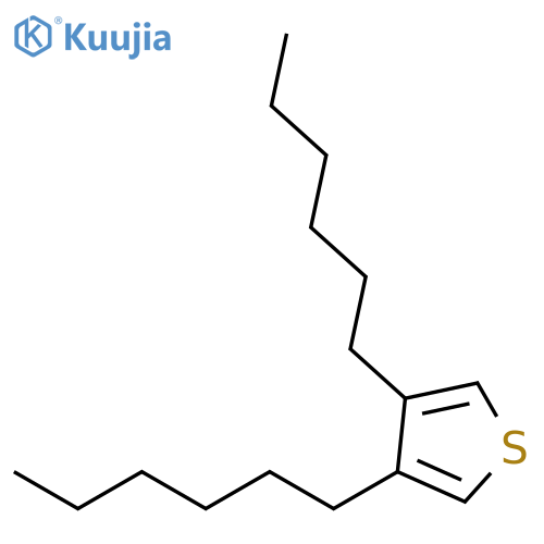 3,4-Dihexylthiophene structure