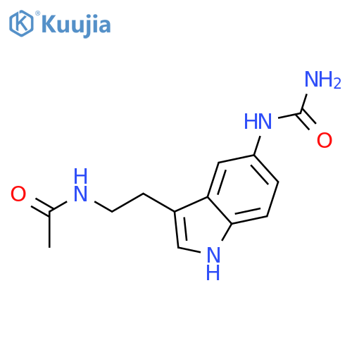 Acetamide, N-[2-[5-[(aminocarbonyl)amino]-1H-indol-3-yl]ethyl]- structure