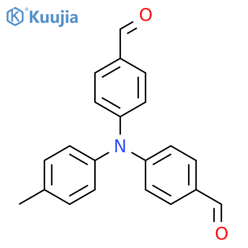Benzaldehyde, 4,4'-[(4-methylphenyl)imino]bis- structure