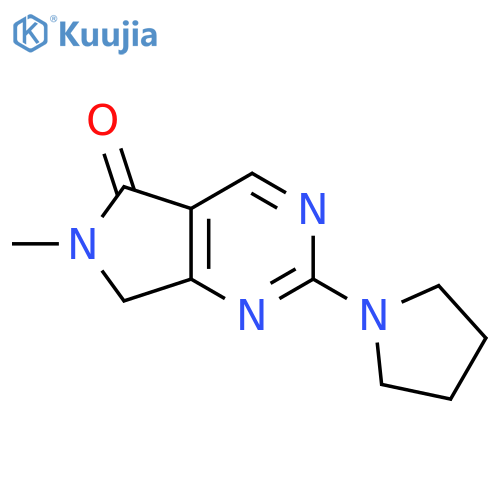 5H-Pyrrolo[3,4-d]pyrimidin-5-one,6,7-dihydro-6-methyl-2-(1-pyrrolidinyl)- structure