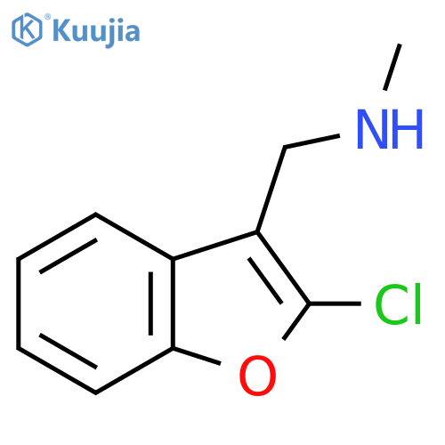 (2-chloro-1-benzofuran-3-yl)methyl(methyl)amine structure