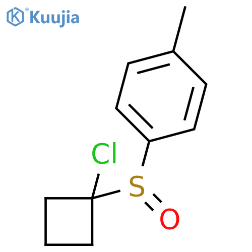 1-[(1-Chlorocyclobutyl)sulfinyl]-4-methylbenzene structure