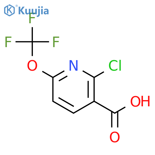 2-Chloro-6-(trifluoromethoxy)nicotinic acid structure