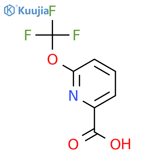 6-(trifluoromethoxy)pyridine-2-carboxylic acid structure