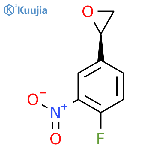 (2R)-2-(4-fluoro-3-nitrophenyl)oxirane structure