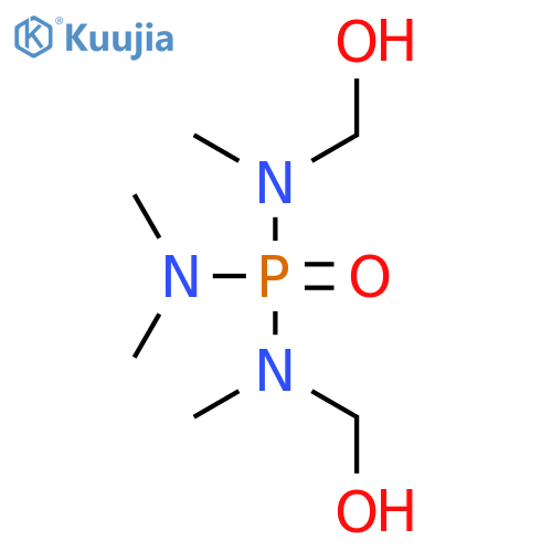 Phosphoric triamide,N,N'-bis(hydroxymethyl)-N,N',N'',N''-tetramethyl- structure